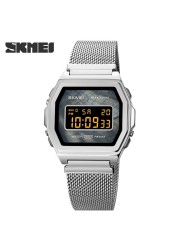 SKMEI Digital Movement Male Wristwatch Countdown Calendar Alarm LED Display Men Electronic Watch Relojes para hombre Montre