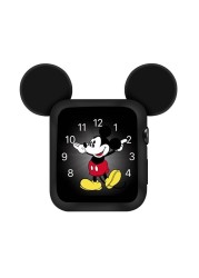 Cartoon Half Pack of Mickey Ears Stereo Bumper Frame Soft TPU Case for Apple Watch 6/SE/5/4/3/2/1 Cover for iwatch 4/5