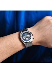 2021 New PAGANI Design Men Sports Quartz Watches Top Brand Sapphire Stainless Steel 200M Waterproof Chronograph Reloj Hombre