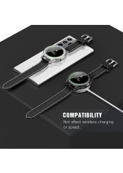 2 pack tempered glass protective film and 2 pack tpu watch cover accessories bumper set for Samsung Galaxy Watch4 classic 46/42