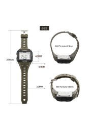 Large numbers easy to read 50m water resistant men digital watch outdoor sports