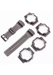 Watch Accessories for Casio Resin Strap AQ-S810W AQS810WC Pin Buckle Men's and Women's Sports Silicone Strap Case 18mm