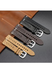 High quality genuine leather watch straps, 18mm, 20mm, 22mm, black, brown, brown, blue, coffee, replacement watch straps