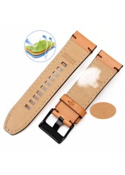 Genuine Leather Watchband for Diesel Watch Strap DZ4476/4482 DZ7408 7406 4318 Strap 22 24 26 28mm Big Size Men Wrist Watch Band