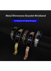 المعادن سوار ل Mi الفرقة 2 3 4 5 6 NFC الفولاذ المقاوم للصدأ استبدال حزام ل شاومي Mi الفرقة 5 Band4 حزام Miband 5 اكسسوارات