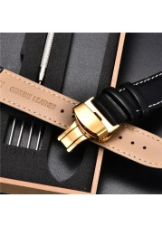 Leather Strap with Box for Huawei Watch GT 2 46mm 42mm GT2 Pro Band Bracelet for Honor Magic ES 20mm 22mm Wristwatches