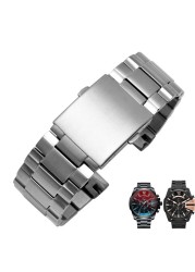 High Quality Genuine Stainless Steel Strap DZ4318 4323 4283 4309 Big Men Wristwatch 26M Band Watch