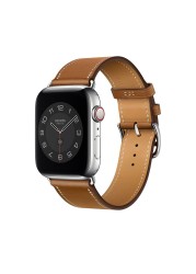 Kebitt High Quality Genuine Leather Single Round iWatch Smart Watch Strap for Apple Watch 7 6 Se 5 4 3 Strap 40mm 44mm 41mm 45mm