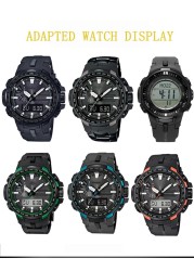 For Casio PRW-3000/3100/6000/6100Y PROTREK Mountaineering Sport Silicone Watchband With Adjustable Strap Accessories Men