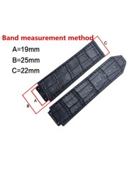 Watch Accessories Matte Leather Watch Strap For HUBLOT Hublot Big Bang Silicone Strap Women's Watch Men's Band