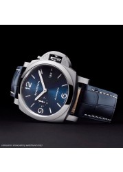 ل Panerai1085/1313/111 جلدية حزام ساعة اليد 22 مللي متر 24 مللي متر الأزرق رجل تمساح الحبوب حزام (استيك) ساعة طحن رملي جلد البقر الاكسسوارات