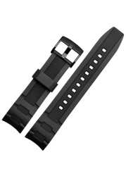 For Casio 5468 BLD EFR-303/304 EFR-516PB EFR-516 Silicone Rubber Band Resin Watch Strap 22mm Waterproof Watchband Strap