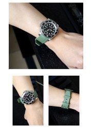 20mm Soft FKM Fluorine Rubber Strap Watch For Men And Women Watchband Universal Waterproof Silicone Watch Strap UTHAIG28