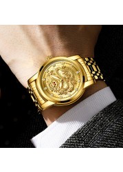 QINGXIYA Men Watch Stainless Steel Luxury Brand Watch Gold Quartz Watch Waterproof Luminous Sport Wristwatches Relogio Masculino