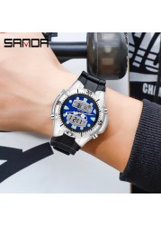 Sanda Top Luxury Sports Men Casual Quartz Watch Military Style Watches Men Waterproof S Shock Male Clock Relogio Masculino 3009