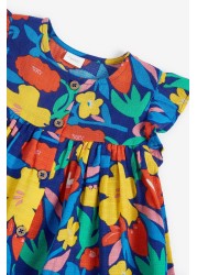 Frill Sleeve Cotton Dress (3mths-8yrs)