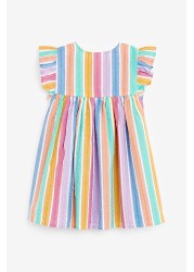 Frill Sleeve Cotton Dress (3mths-8yrs)