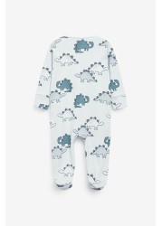 2 Pack Zip Baby Sleepsuits (0mths-3yrs)