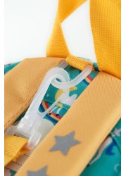 Frugi Aqua Blue Recycled Backpack with Reins Unicorn