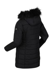 Regatta Fabrizia Insulated Longline Black Jacket