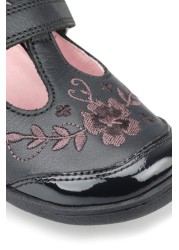 Start-Rite Dance Black Leather/Patent Smart First Steps Shoes