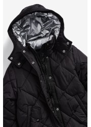 Shower Resistant Quilted Padded Coat (3-16yrs)