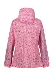 Regatta Womens Pink Printed Waterproof Pack It Jacket