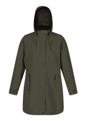 Regatta Adasha Green Longline Waterproof Jacket