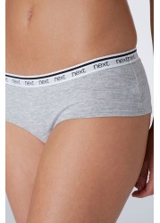 Cotton Rich Logo Knickers 4 Pack Short