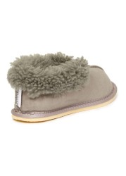 Celtic & Co. Ladies Grey Sheepskin Bootee Slippers