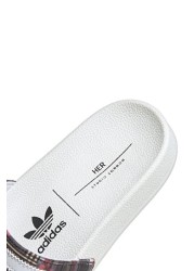 adidas Originals White Adilette Sliders