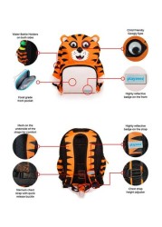 Playzeez Eli Orange The Tiger Backpack