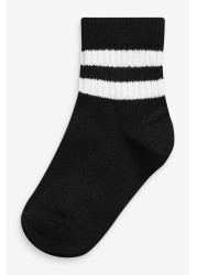 5 Pack Cotton Rich Ribbed Socks