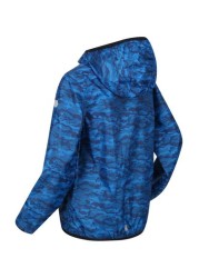 Regatta Blue Printed Lever Waterproof Shell Jacket