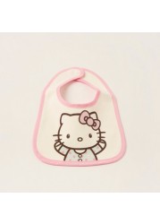 Disney Hello Kitty Print Bib with Snap Button Closure - Set of 6