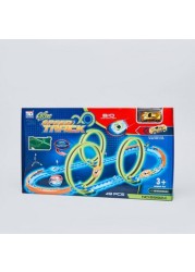 Tengleader Glow Power 49-Pieces Speed Track Racer Set