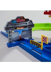 Juniors Super Racer Track Playset with 2 Pull Back Cars