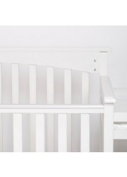 Dream On Me Chloe 3-In-1 Convertible Crib with Changer - Grey