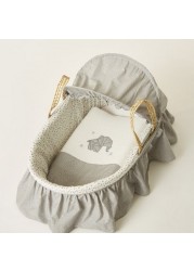 Cambrass Moses Basket with Frills and Canopy