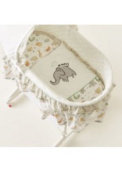 Juniors Printed Bassinet with Canopy