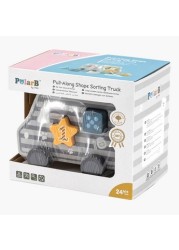 PolarB Pull-Along Shape Sorting Truck Toy