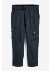 Belted Tech Cargo Trousers