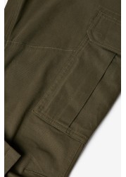 Cotton Stretch Cargo Trousers Slim Fit