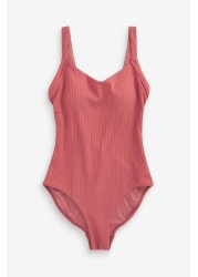 Savannah Miller x Next Tummy Control Rib Swimsuit