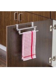 Wenko Stainless Steel Overdoor Twin Towel Rail (23.5 x 11 x 9 cm)