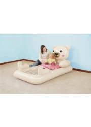 Bestway 1-Person Inflatable Teddy Bear Air Bed for Kids (188 x 109 x 89 cm)