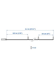 LEDFYR LED lighting chain with 12 lights