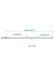 VISSVASS LED lighting chain with 40 lights