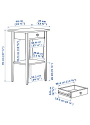 HEMNES Bedside table