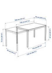 VANGSTA Extendable table